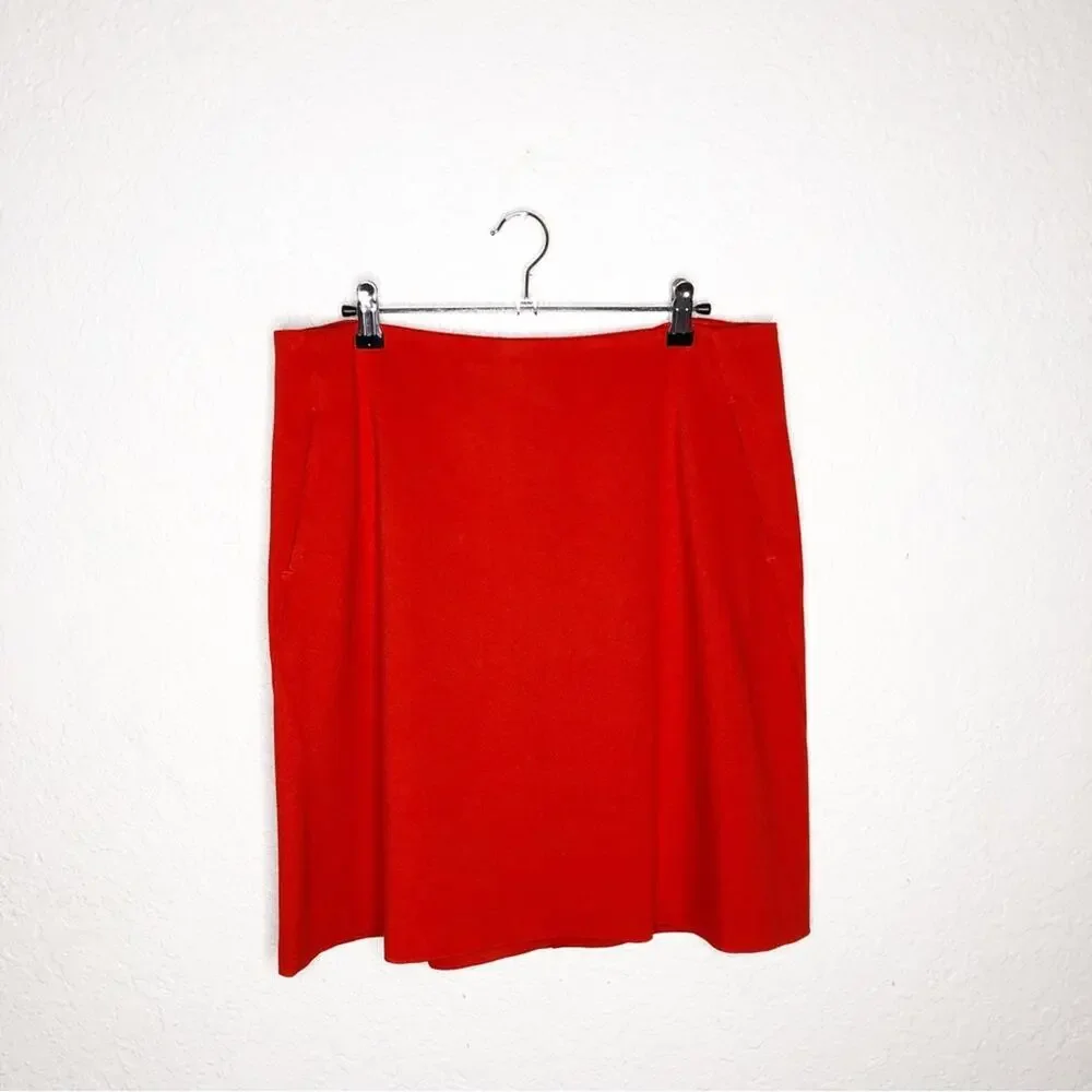 Cabi Fiery bright red skirt size 10 #3219
